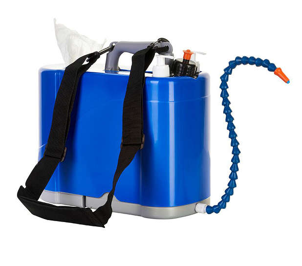 A picture of a portable mobile handsink unit from ShulderSink